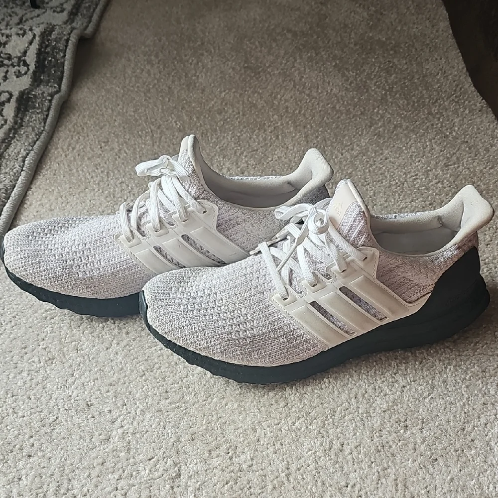 Adidas Cream and Black Running Shoes - Picture 3 of 7